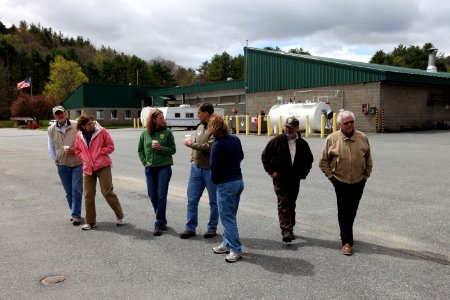 A Regional Directorate walking tour of the hatchery