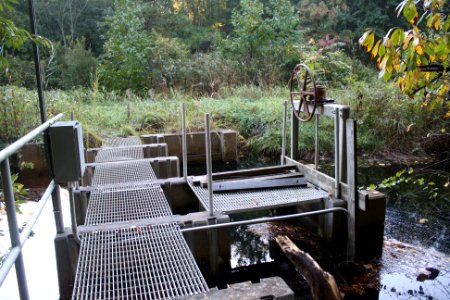 Another water control structure - this one, damaged and scheduled to be restored