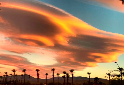 Sunset Lenticular Clouds photo