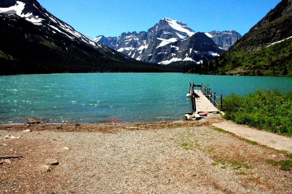 Lake Josephine Lakeshore, Many Glacier District - 2 photo