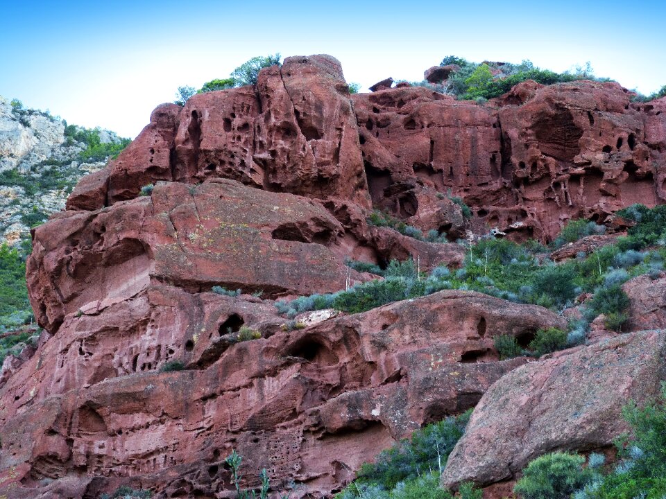 Sandstone red erosion