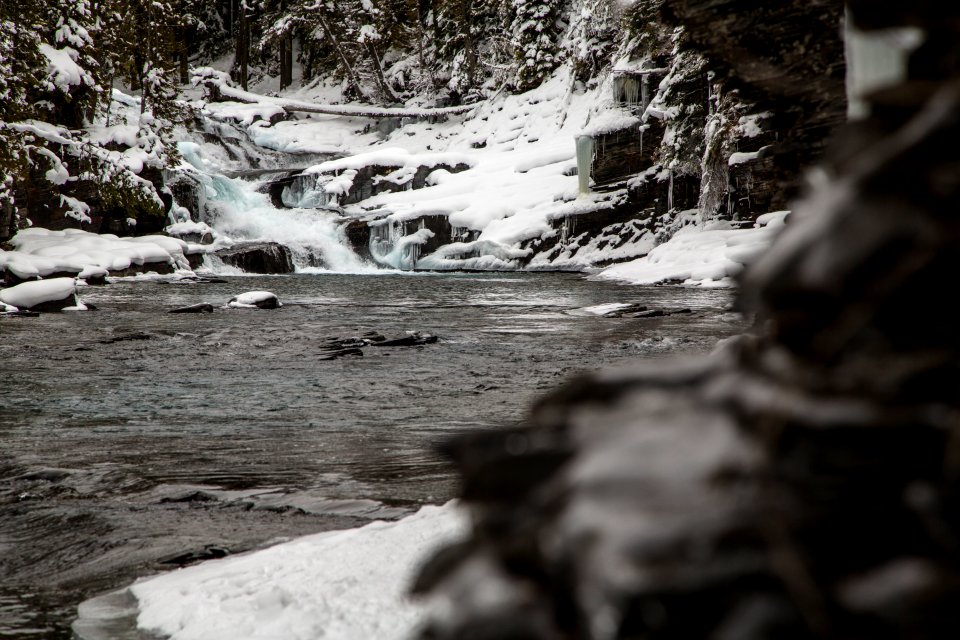 McDonald Creek Falls Around the Corner