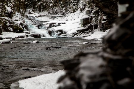 McDonald Creek Falls Around the Corner