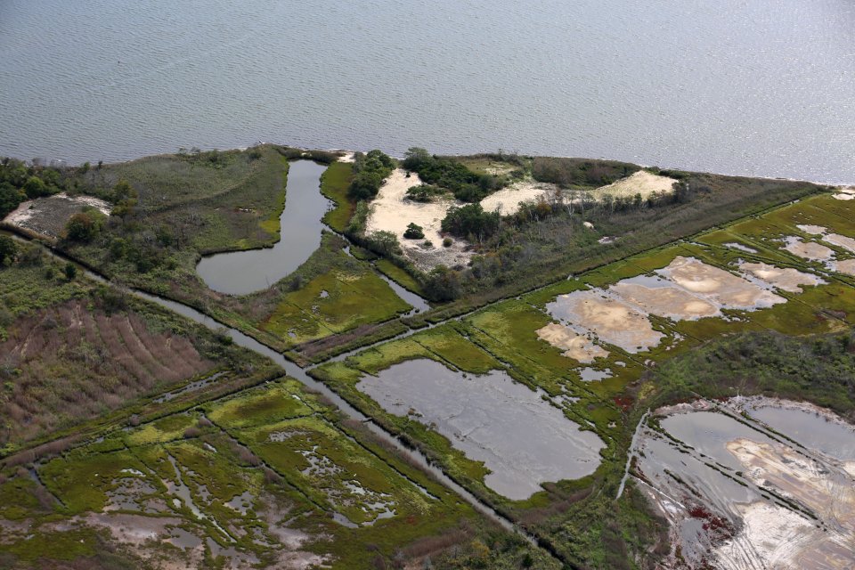 Aerial above Seatuck National Wildlife Refuge - 2016