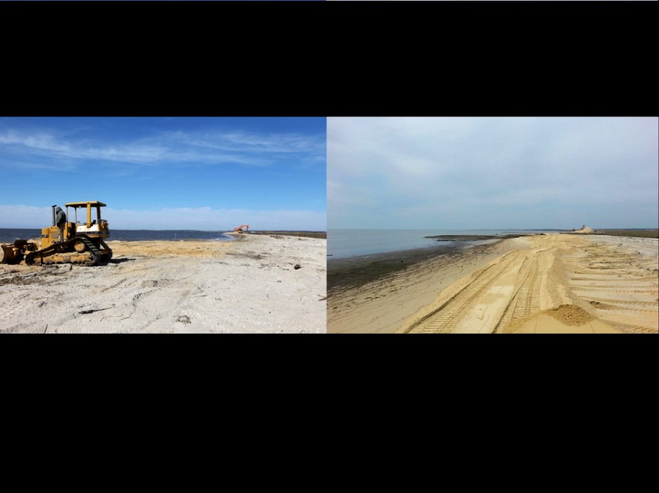 Moore's Beach, New Jersey (before and after)