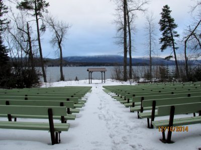 Apgar Amphitheater - 4 (Don't worry, there is a beautiful view of Lake McDonald behind the stage. ) photo