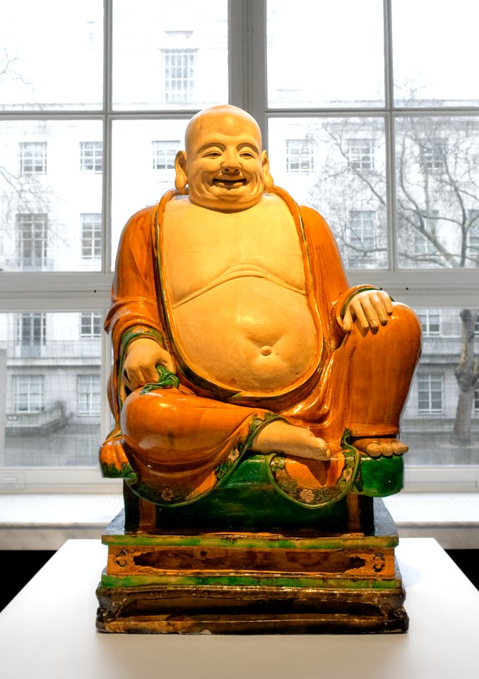 Representación de Buda Sonriente, Museo Británico