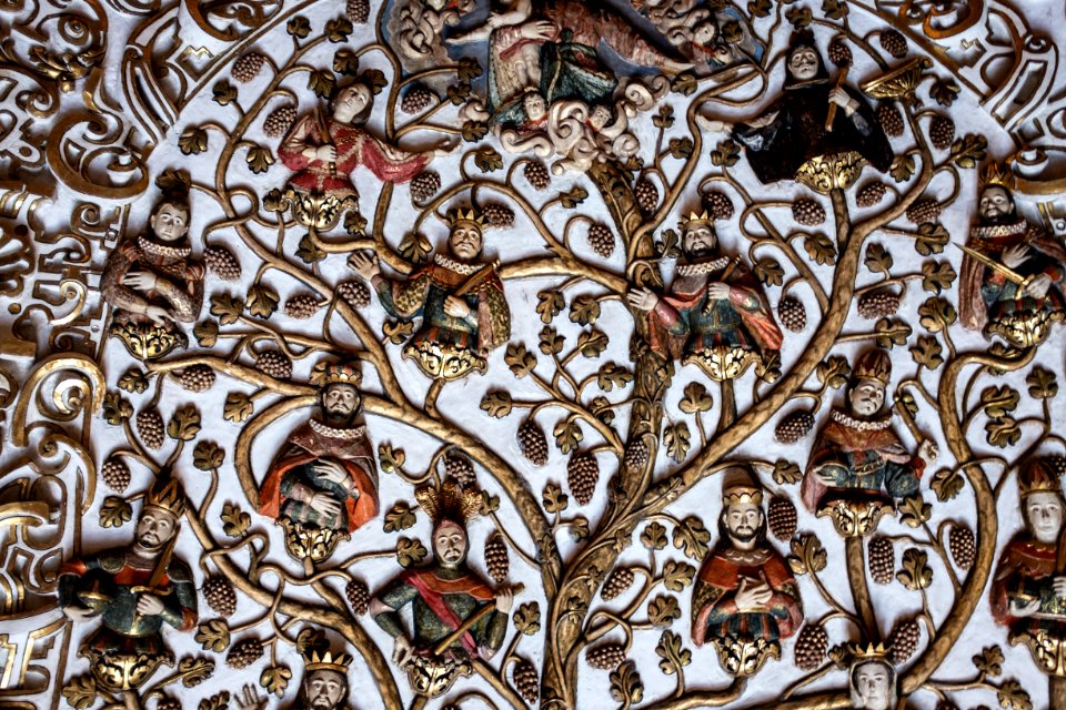 Detalle del techo del templo de Santo Domingo de Guzmán (Oaxaca de Juárez)