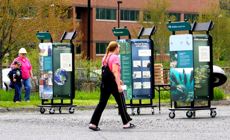 Watershed on Wheels displays