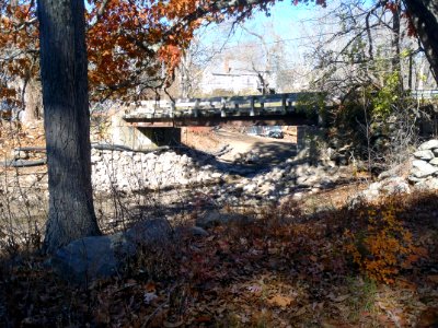 Bridge near the Norton Mill Dam removal in Colchester, CT photo