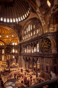 Interior de Santa Sofía, en Estambul