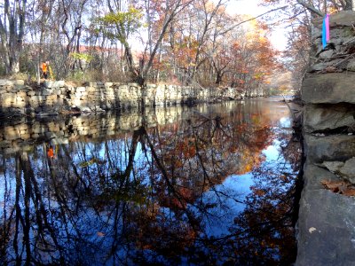 White Rock Dam before removal - the canal