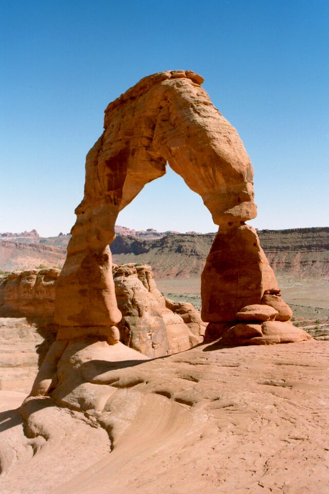 Sandstone moab arches photo