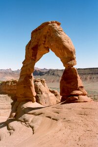 Sandstone moab arches photo