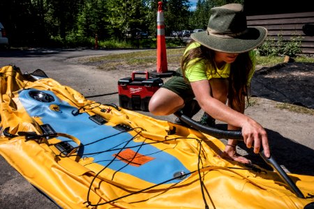 Inspecting Boats for Aquatic Invasive Species photo