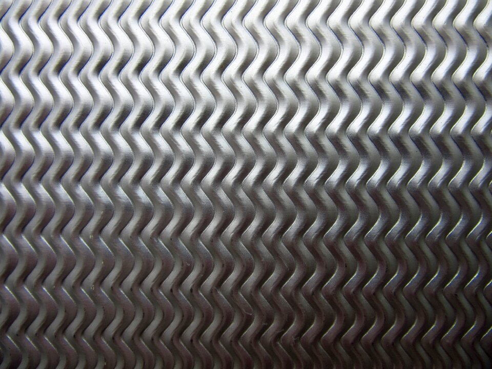 Metal embossed structure