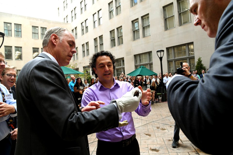 Secretary Ryan Zinke and Rob Meis from OBC