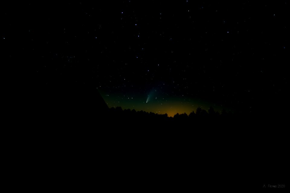 Cometa Neowise desde Calar Alto