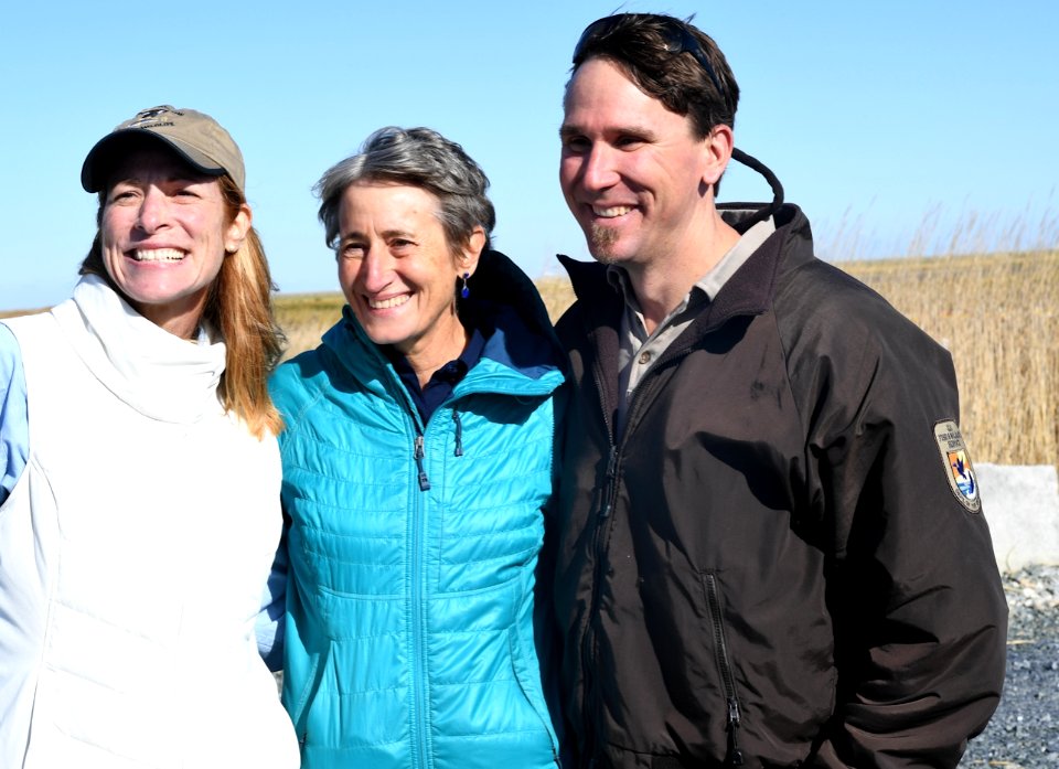 Scretary Sally Jewell attended the Hurricane Sandy project completion celebration at Prime Hook NWR