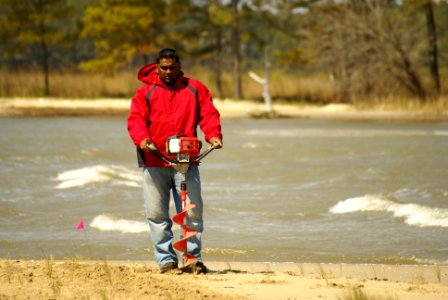 Bhaskar Subramanian, Program Manager for the Shoreline Conservation Service with the Maryland Department of Natural Resources photo