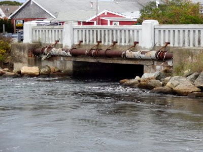 The back of the undersized Parkers River Bridge scheduled to be replaced