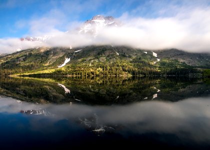 Two Medicine Lake Reflections photo