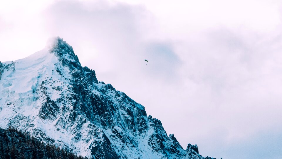 Summit nature sky