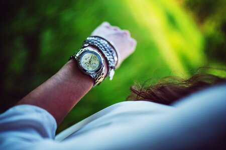 Clock woman girl