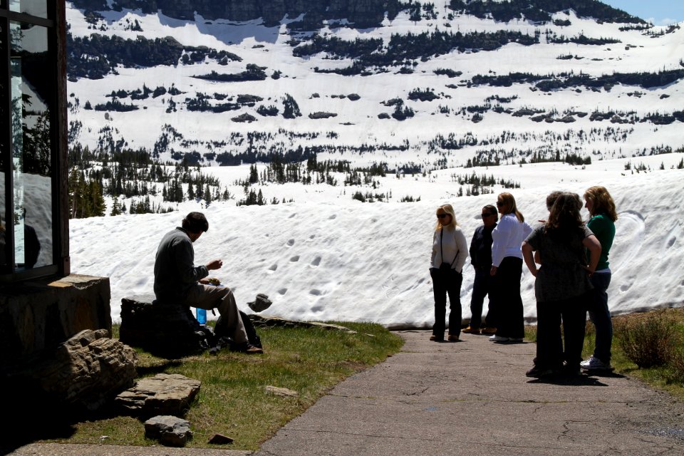 The trailhead for Hidden Lake Nature trail in June 2013