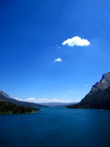 Sun Point - 4 [Looking east along St. Mary Lake.] photo