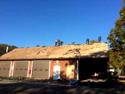Long Island Wildlife Refuge Complex - Wertheim Shop during roof repair