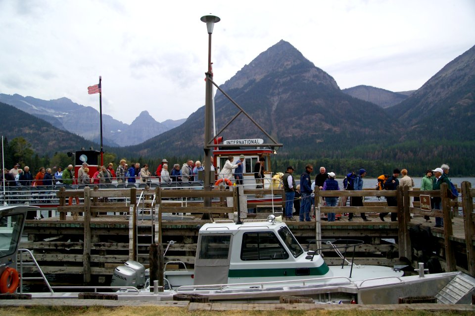 Disembarking the M.V. International