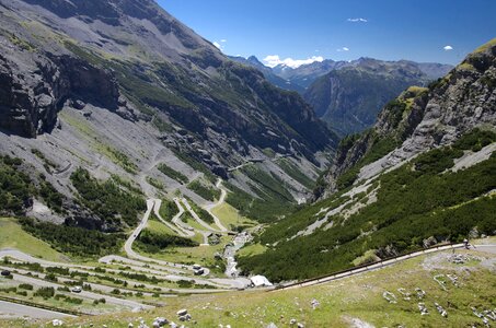 Passo stelvio mountains pass photo