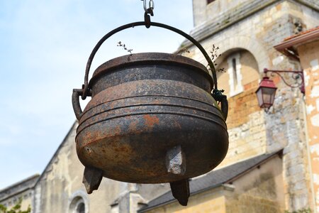 Iron cauldron iron pot medieval