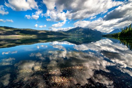 Lake McDonald- Walking Into Clouds B photo