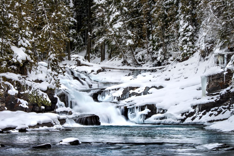 McDonaldCreek- Winter Falls