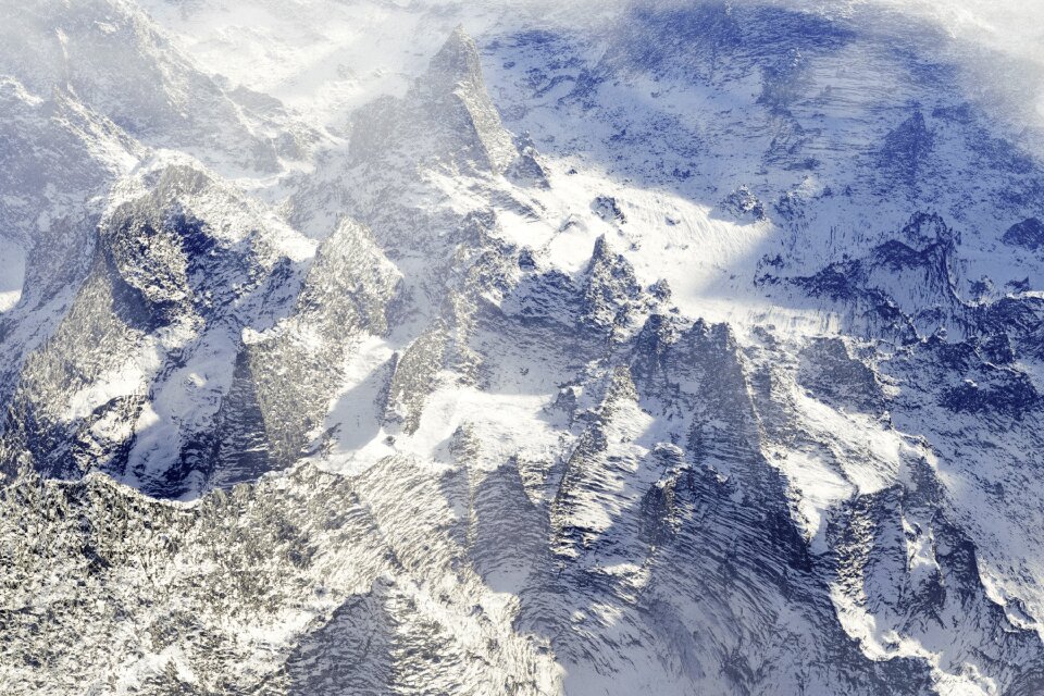 Mountain landscape winter mountain