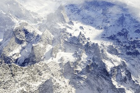 Mountain landscape winter mountain photo