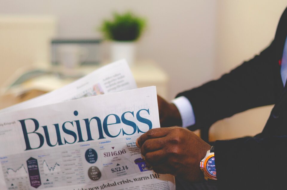 Man businessman news
