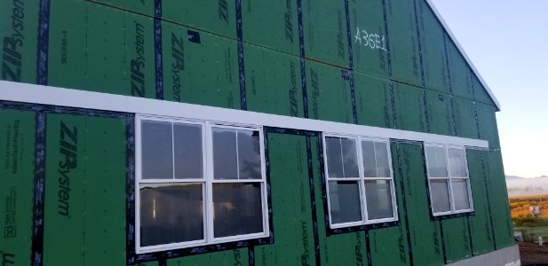 Canaan Valley NWR Hardie window trim applied to west side