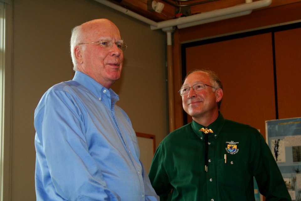 Senator Leahy and Secretary Salazar