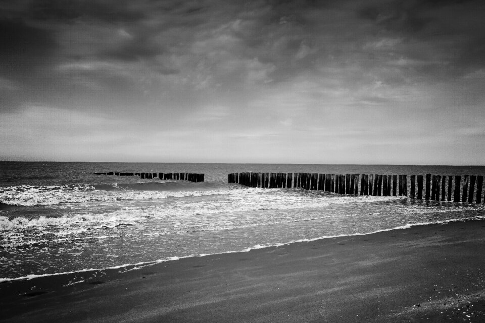 Beach horizon sand