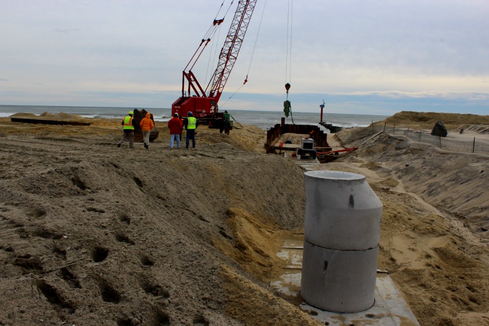 Dune restoration at Wreck Pond Inlet