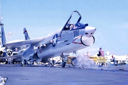 F-8 Crusader on Catapalt
