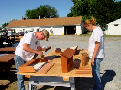 Constructing kiosks photo