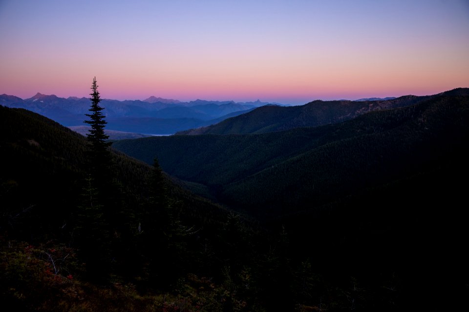 Quiet Sunset from Huckleberry Lookout