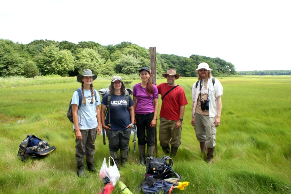 Research group at Barn Island Wildlife Management Area