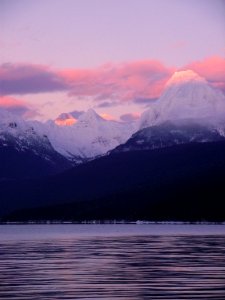 Alpenglow on Lake McDonald