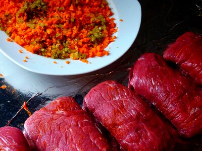 Meat meat roll cook