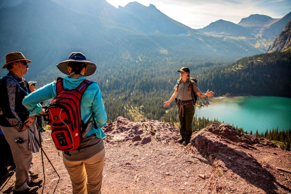Park Ranger Leading a Hike